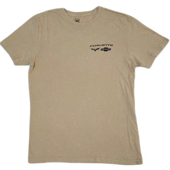 Corvette "One Word That is Worth a Thousand Pictures" Tan Graphic T-Shirt - Picture 1 of 8